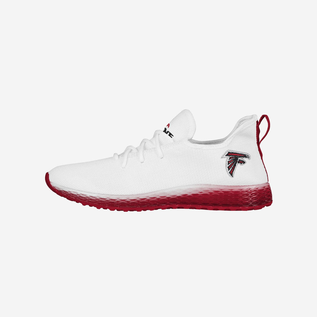 Atlanta Falcons Gradient Midsole White Sneakers FOCO 7 - FOCO.com