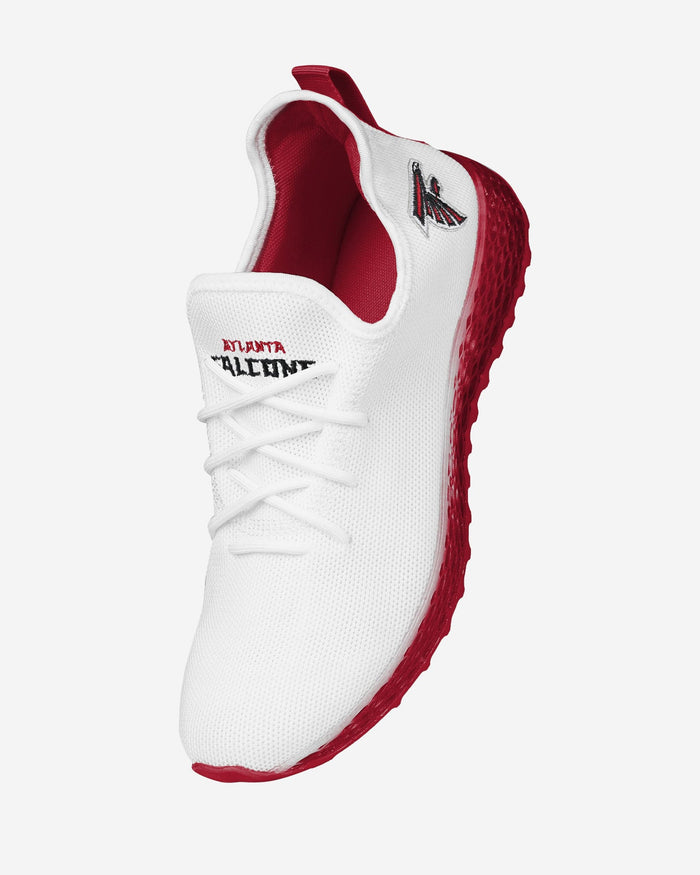 Atlanta Falcons Gradient Midsole White Sneakers FOCO - FOCO.com