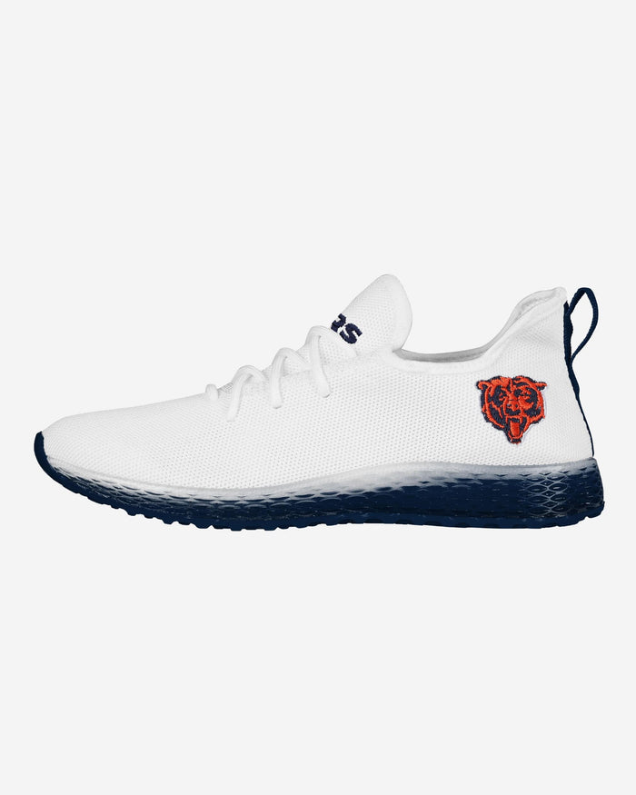 Chicago Bears Gradient Midsole White Sneakers FOCO 7 - FOCO.com