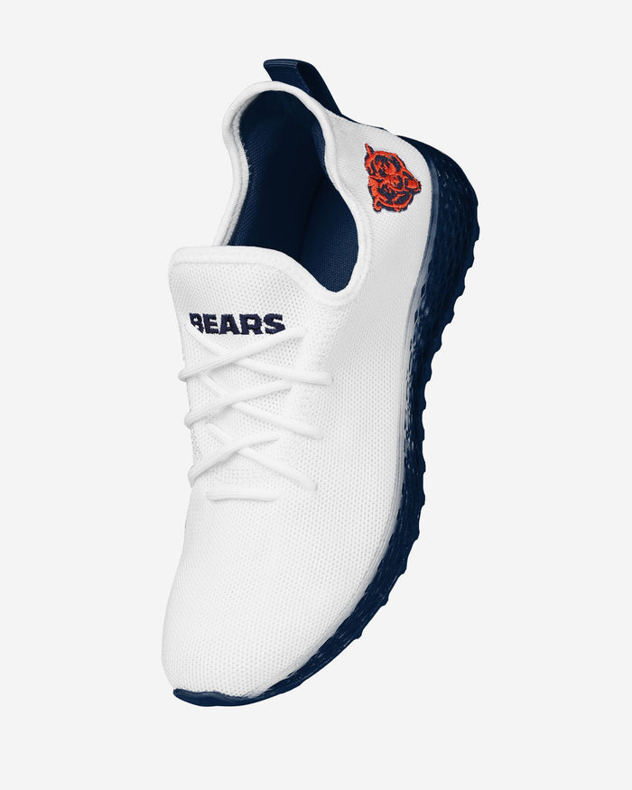 Chicago Bears Gradient Midsole White Sneakers FOCO - FOCO.com