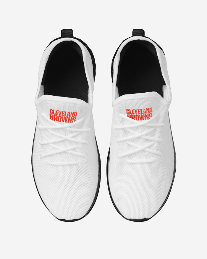 Cleveland Browns Gradient Midsole White Sneakers FOCO - FOCO.com