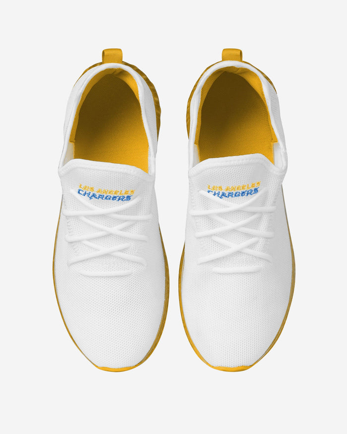 Los Angeles Chargers Gradient Midsole White Sneakers FOCO - FOCO.com