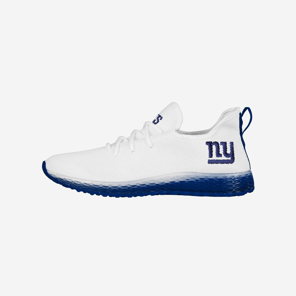 New York Giants Gradient Midsole White Sneakers FOCO 7 - FOCO.com