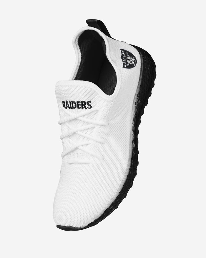 Las Vegas Raiders Gradient Midsole White Sneakers FOCO - FOCO.com