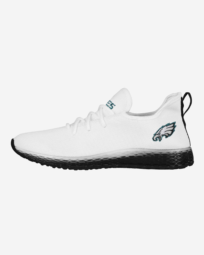 Philadelphia Eagles Gradient Midsole White Sneakers FOCO 7 - FOCO.com