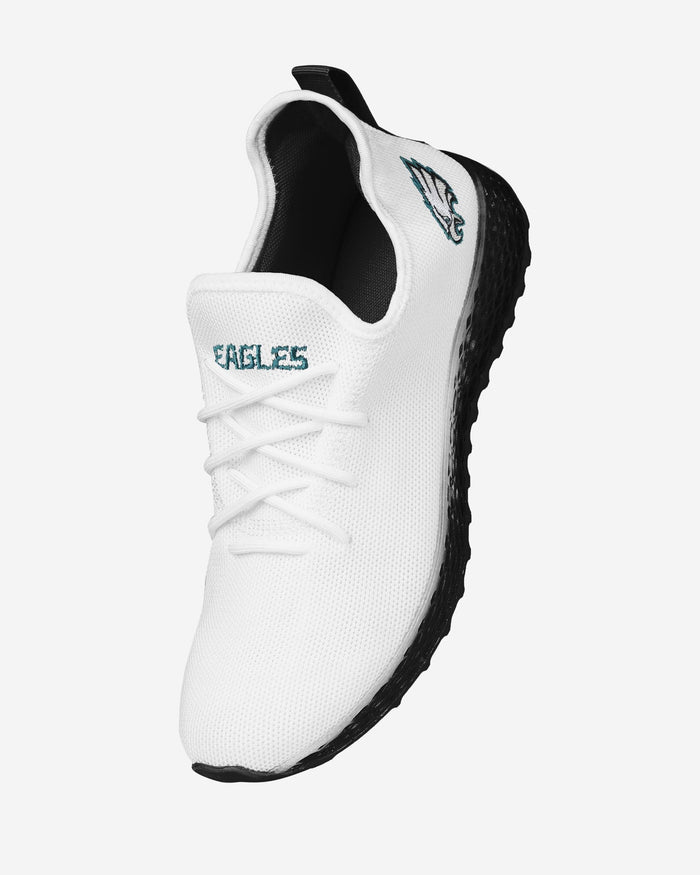 Philadelphia Eagles Gradient Midsole White Sneakers FOCO - FOCO.com