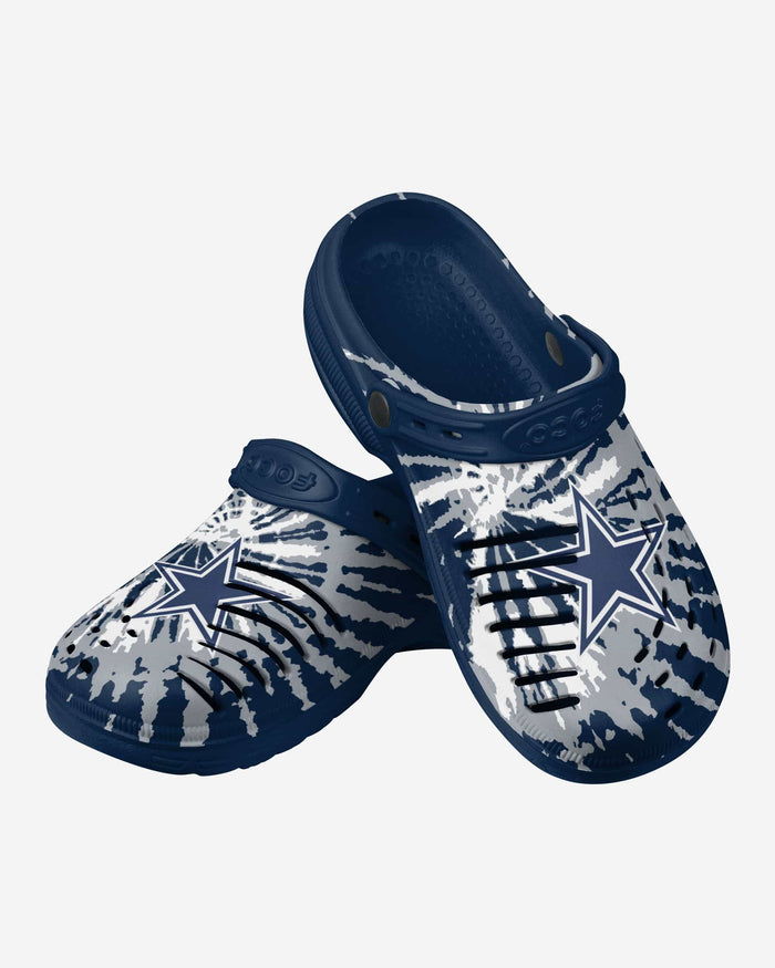 Dallas Cowboys Tie-Dye Clog With Strap FOCO - FOCO.com