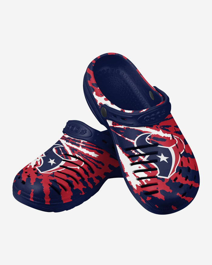 Houston Texans Tie-Dye Clog With Strap FOCO - FOCO.com