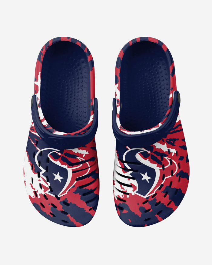 Houston Texans Tie-Dye Clog With Strap FOCO - FOCO.com