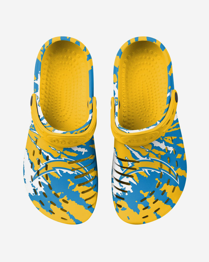 Los Angeles Chargers Tie-Dye Clog With Strap FOCO - FOCO.com