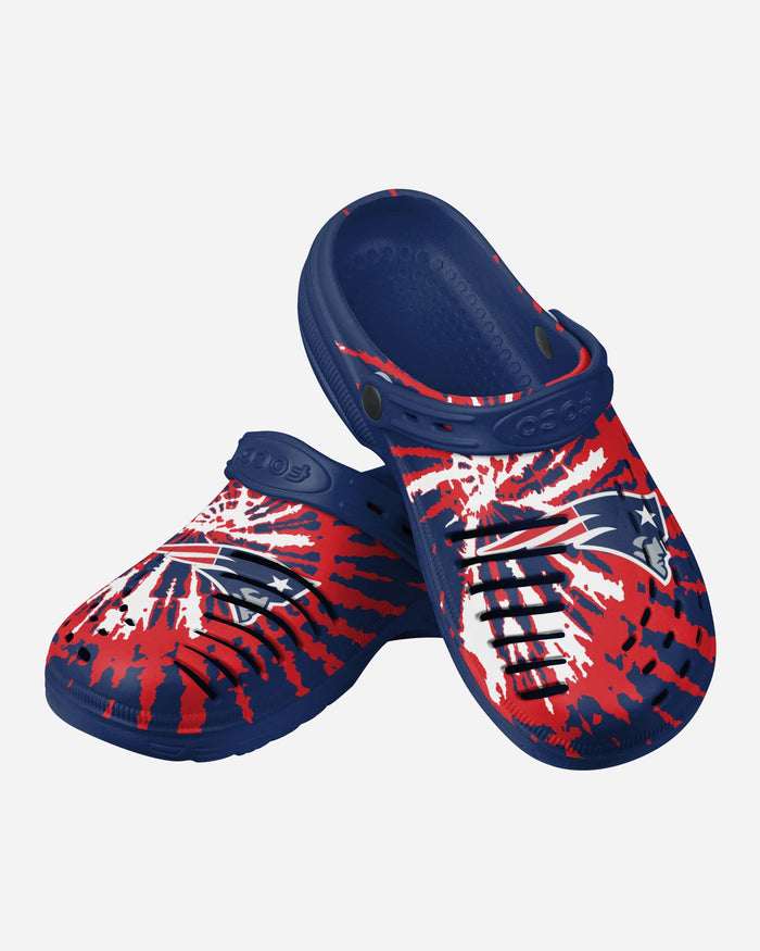 New England Patriots Tie-Dye Clog With Strap FOCO - FOCO.com