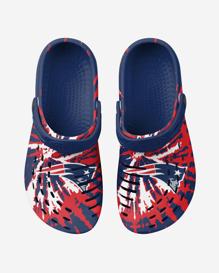 New England Patriots Tie-Dye Clog With Strap FOCO - FOCO.com