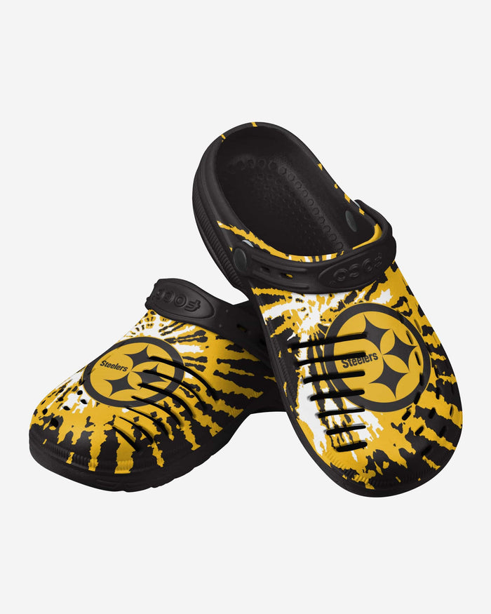 Pittsburgh Steelers Tie-Dye Clog With Strap FOCO - FOCO.com