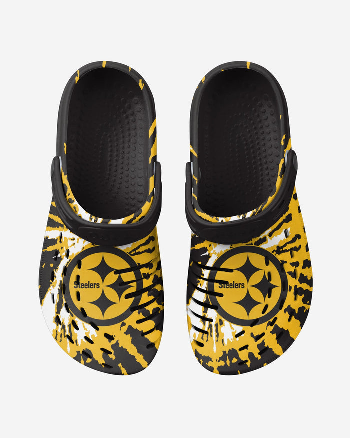 Pittsburgh Steelers Tie-Dye Clog With Strap FOCO - FOCO.com