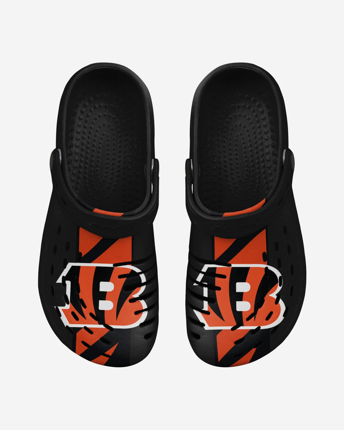 Cincinnati Bengals Team Stripe Clog With Strap FOCO - FOCO.com