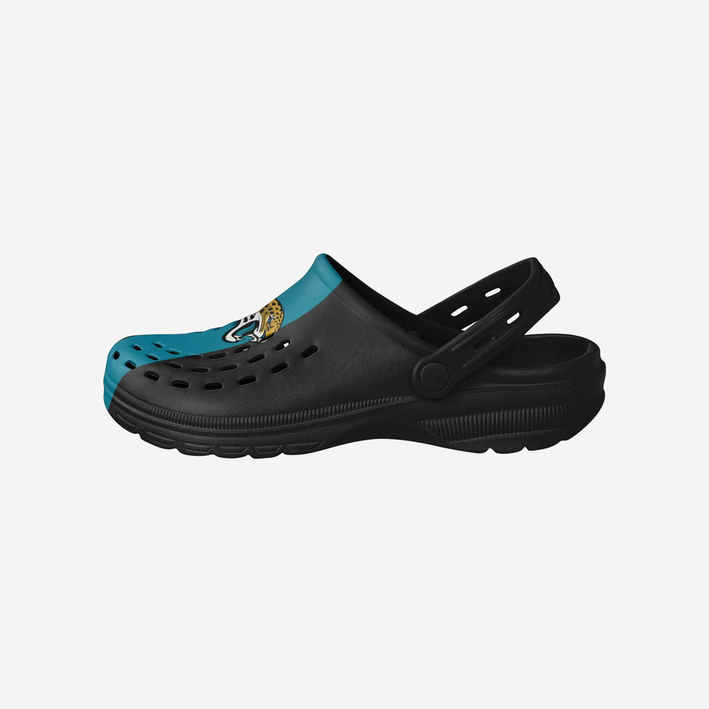 Jacksonville Jaguars Team Stripe Clog With Strap FOCO S - FOCO.com