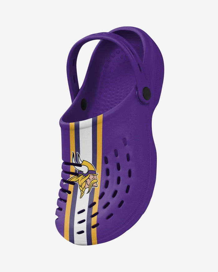 Minnesota Vikings Team Stripe Clog With Strap FOCO - FOCO.com