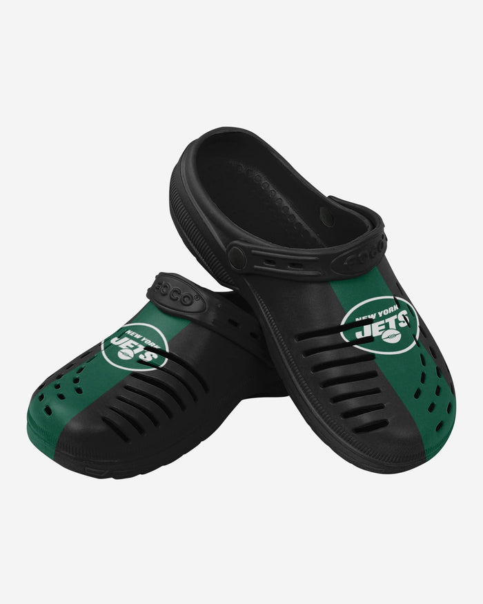 New York Jets Team Stripe Clog With Strap FOCO - FOCO.com