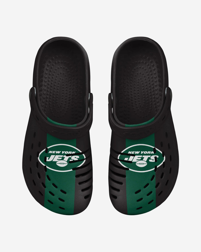 New York Jets Team Stripe Clog With Strap FOCO - FOCO.com