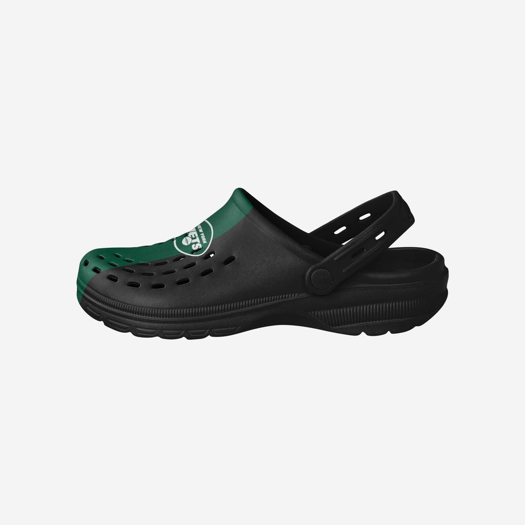 New York Jets Team Stripe Clog With Strap FOCO S - FOCO.com