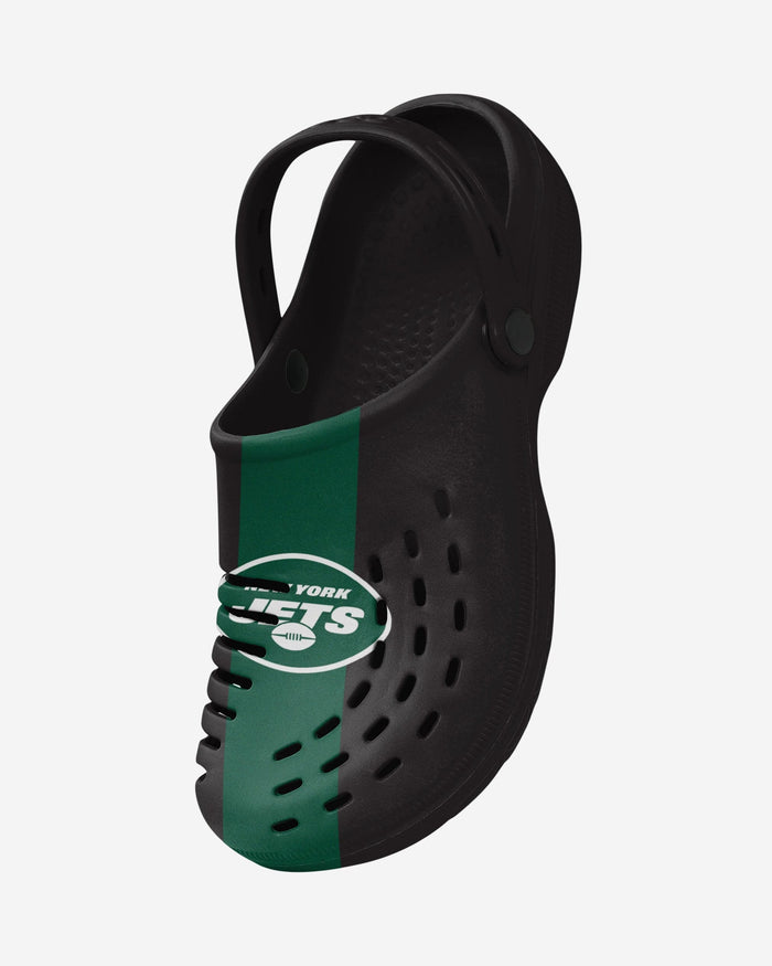 New York Jets Team Stripe Clog With Strap FOCO - FOCO.com