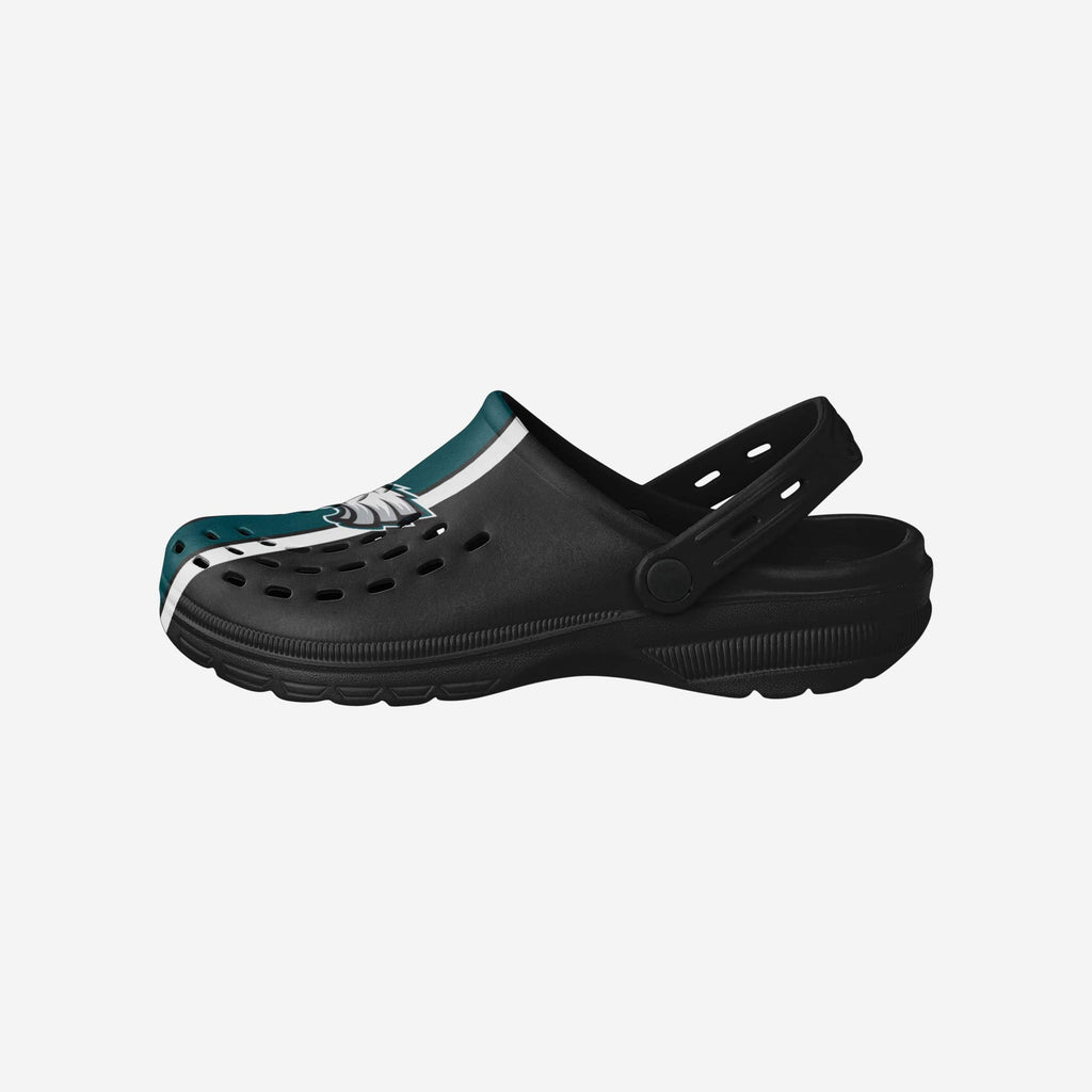 Philadelphia Eagles Team Stripe Clog With Strap FOCO S - FOCO.com