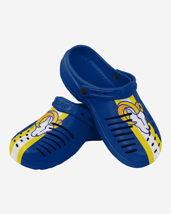 Los Angeles Rams Team Stripe Clog With Strap FOCO - FOCO.com