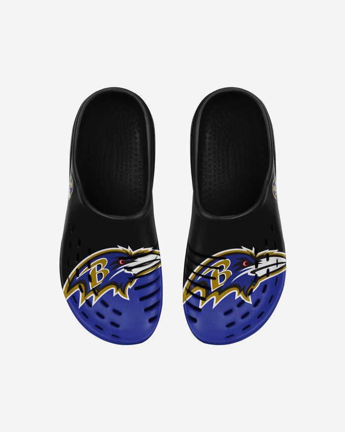 Baltimore Ravens Youth Colorblock Big Logo Clog FOCO - FOCO.com