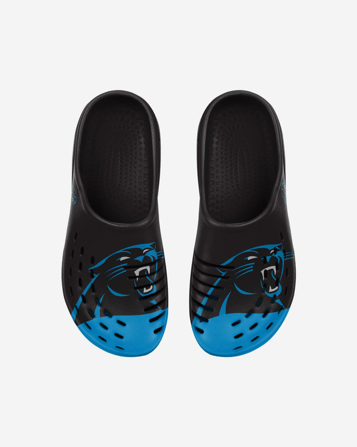 Carolina Panthers Youth Colorblock Big Logo Clog FOCO - FOCO.com