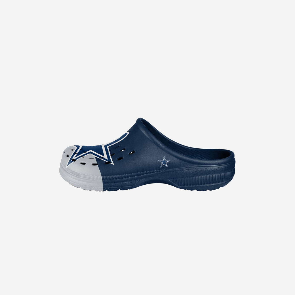 Dallas Cowboys Youth Colorblock Big Logo Clog FOCO S - FOCO.com