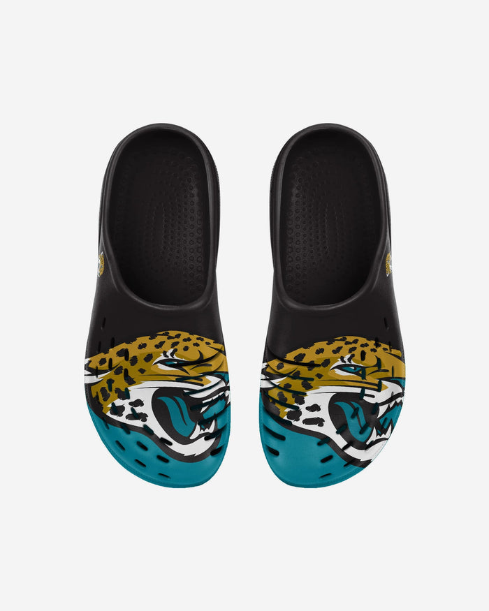 Jacksonville Jaguars Youth Colorblock Big Logo Clog FOCO - FOCO.com