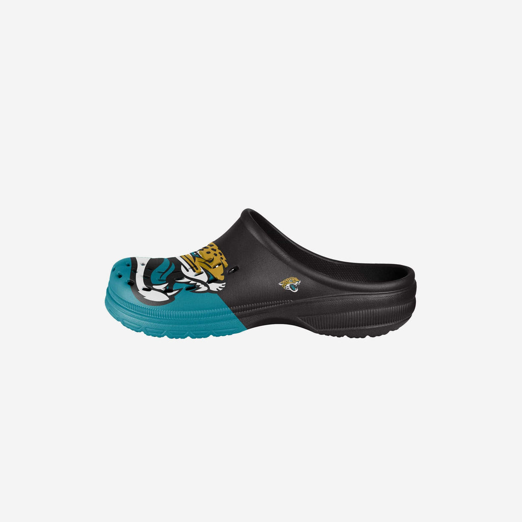 Jacksonville Jaguars Youth Colorblock Big Logo Clog FOCO S - FOCO.com