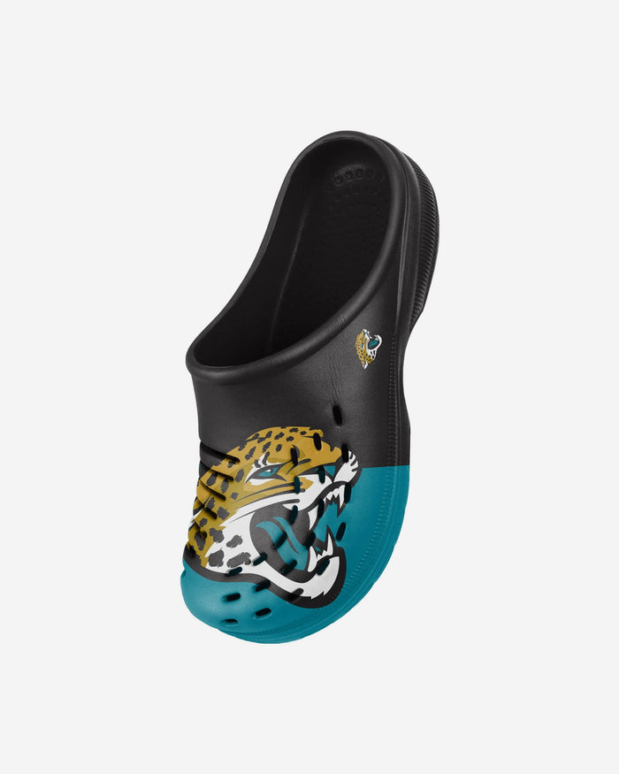 Jacksonville Jaguars Youth Colorblock Big Logo Clog FOCO - FOCO.com