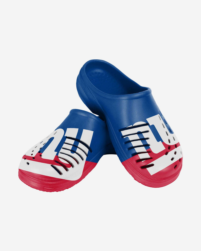 New York Giants Youth Colorblock Big Logo Clog FOCO - FOCO.com