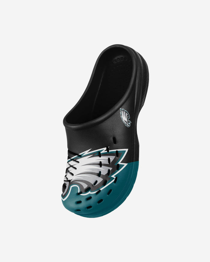 Philadelphia Eagles Youth Colorblock Big Logo Clog FOCO - FOCO.com