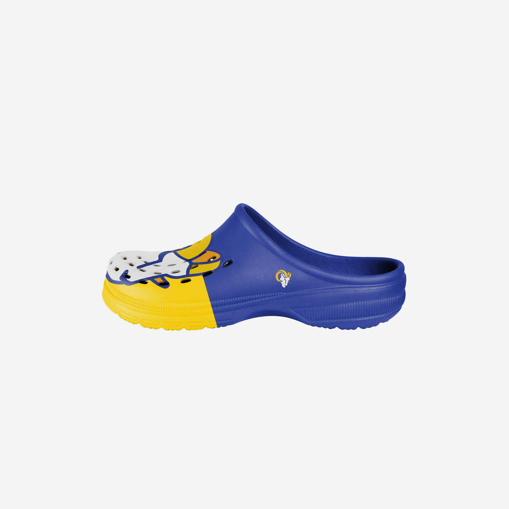 Los Angeles Rams Youth Colorblock Big Logo Clog FOCO S - FOCO.com