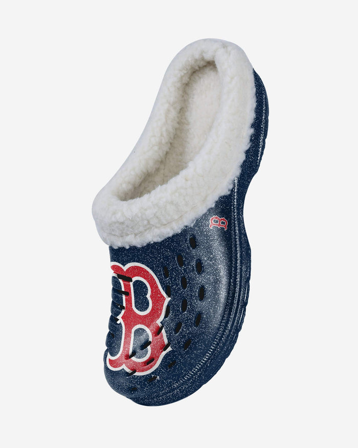 Boston Red Sox Womens Sherpa Lined Glitter Clog FOCO - FOCO.com