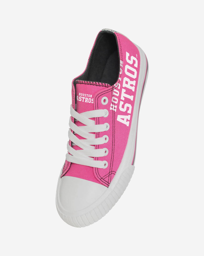 Houston Astros Womens Highlights Low Top Canvas Shoe FOCO - FOCO.com