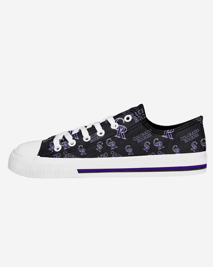 Colorado Rockies Womens Low Top Repeat Print Canvas Shoe FOCO - FOCO.com