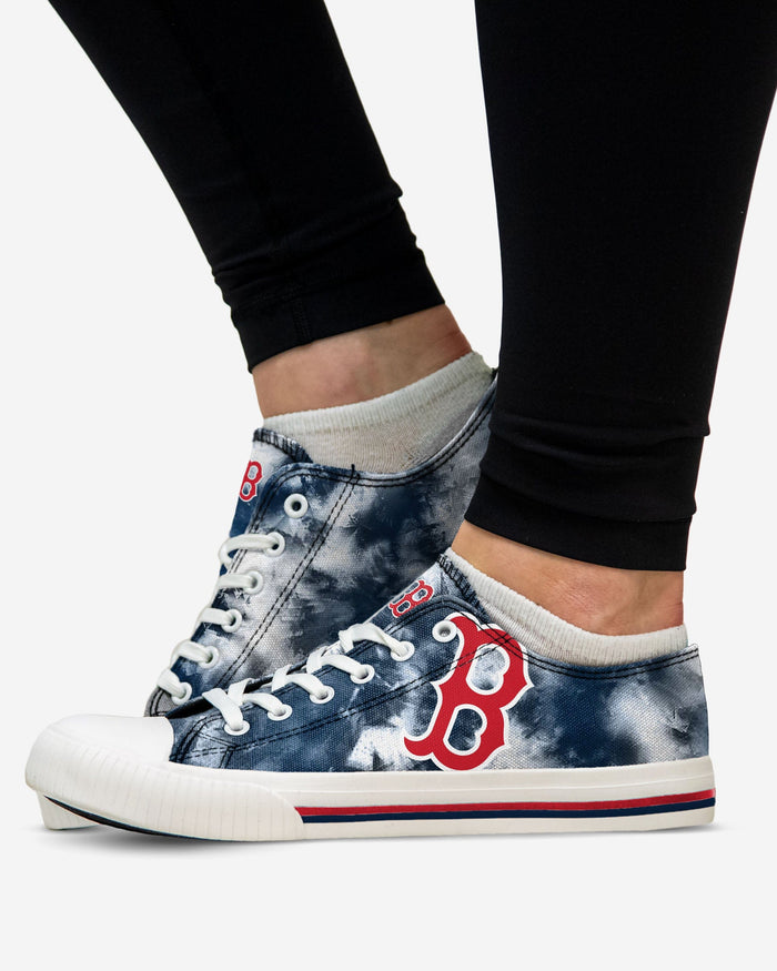 Boston Red Sox Womens Low Top Tie-Dye Canvas Shoe FOCO - FOCO.com