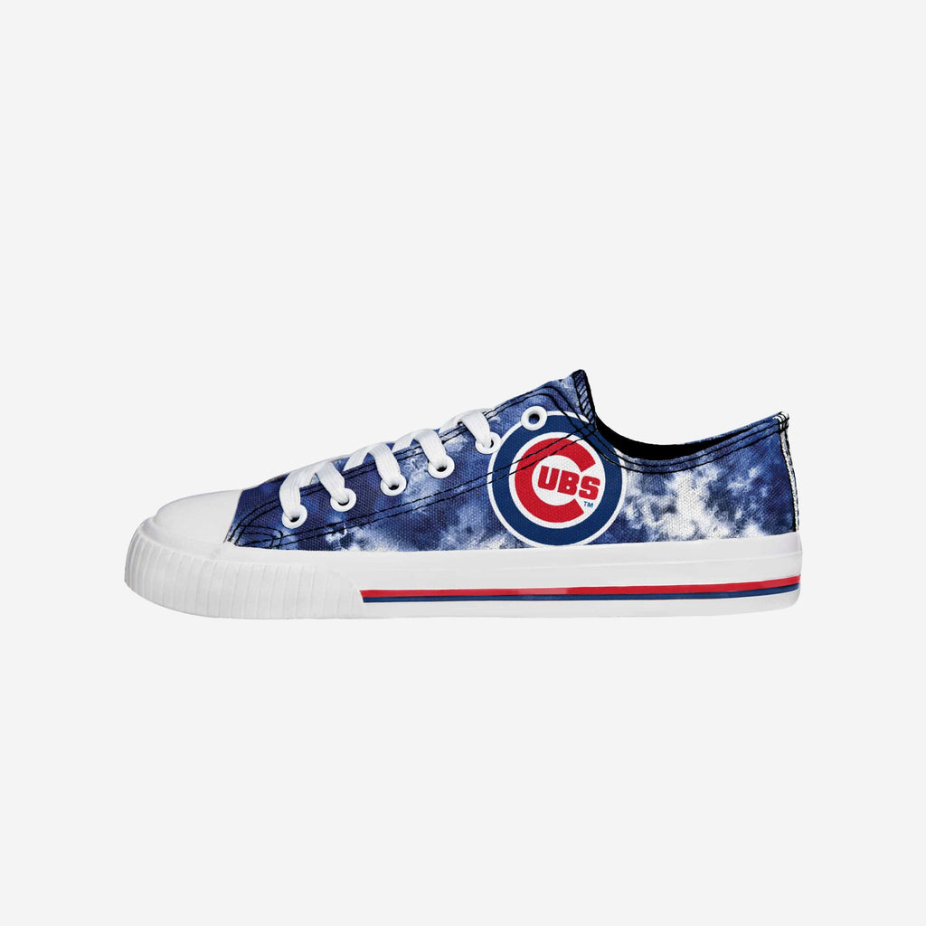 Chicago Cubs Womens Low Top Tie-Dye Canvas Shoe FOCO 6 - FOCO.com