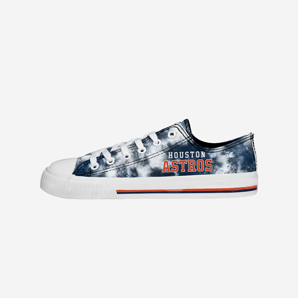 Houston Astros Womens Low Top Tie-Dye Canvas Shoe FOCO 6 - FOCO.com