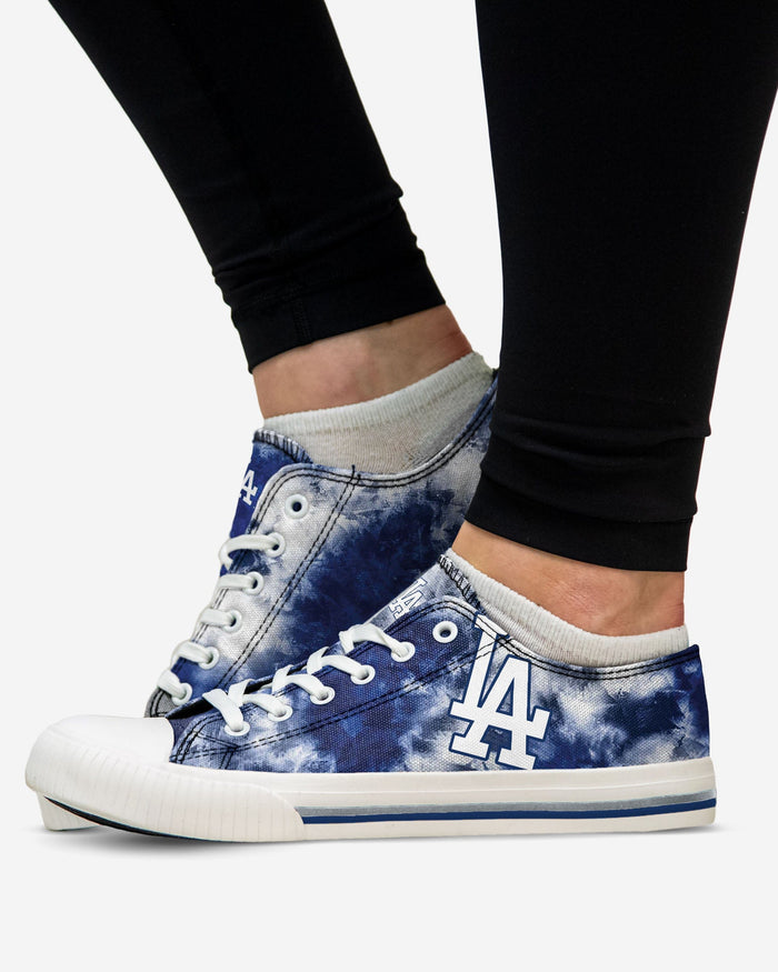 Los Angeles Dodgers Womens Low Top Tie-Dye Canvas Shoe FOCO - FOCO.com