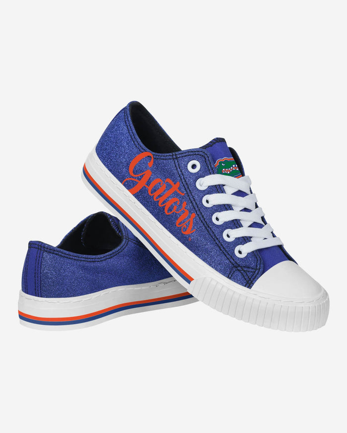 Florida Gators Womens Color Glitter Low Top Canvas Shoes FOCO - FOCO.com