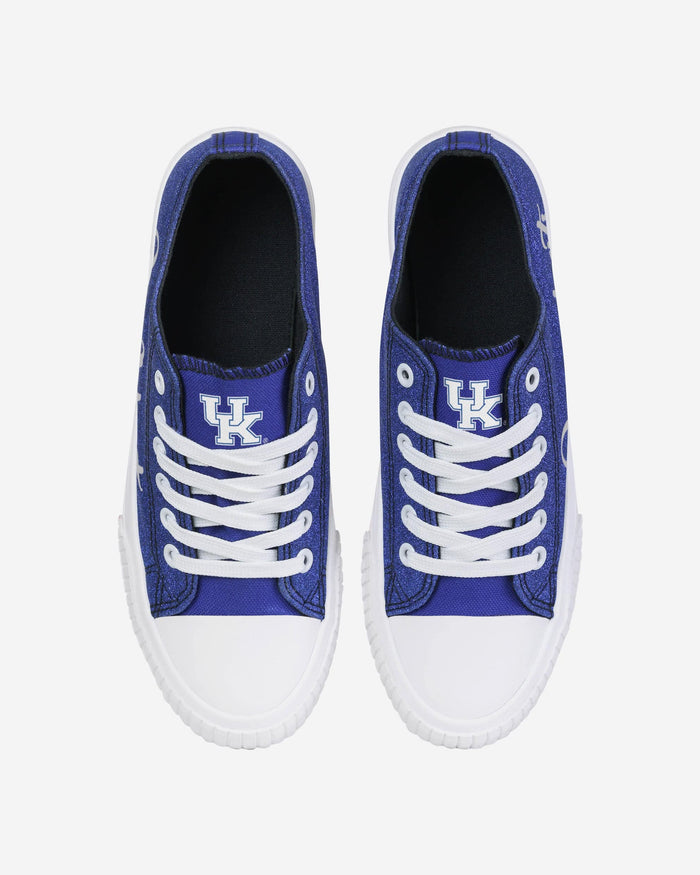 Kentucky Wildcats Womens Color Glitter Low Top Canvas Shoes FOCO - FOCO.com