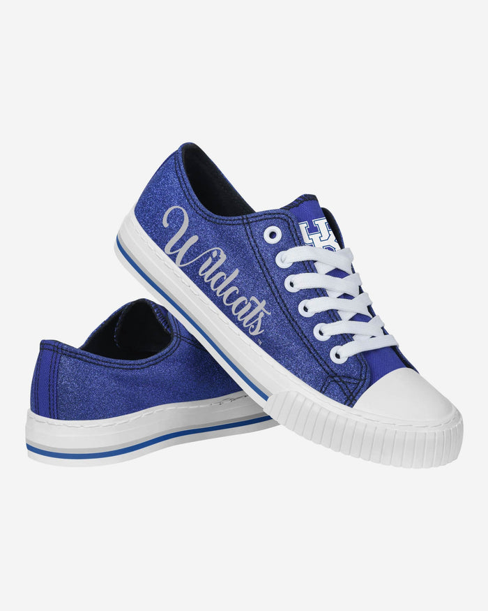 Kentucky Wildcats Womens Color Glitter Low Top Canvas Shoes FOCO - FOCO.com