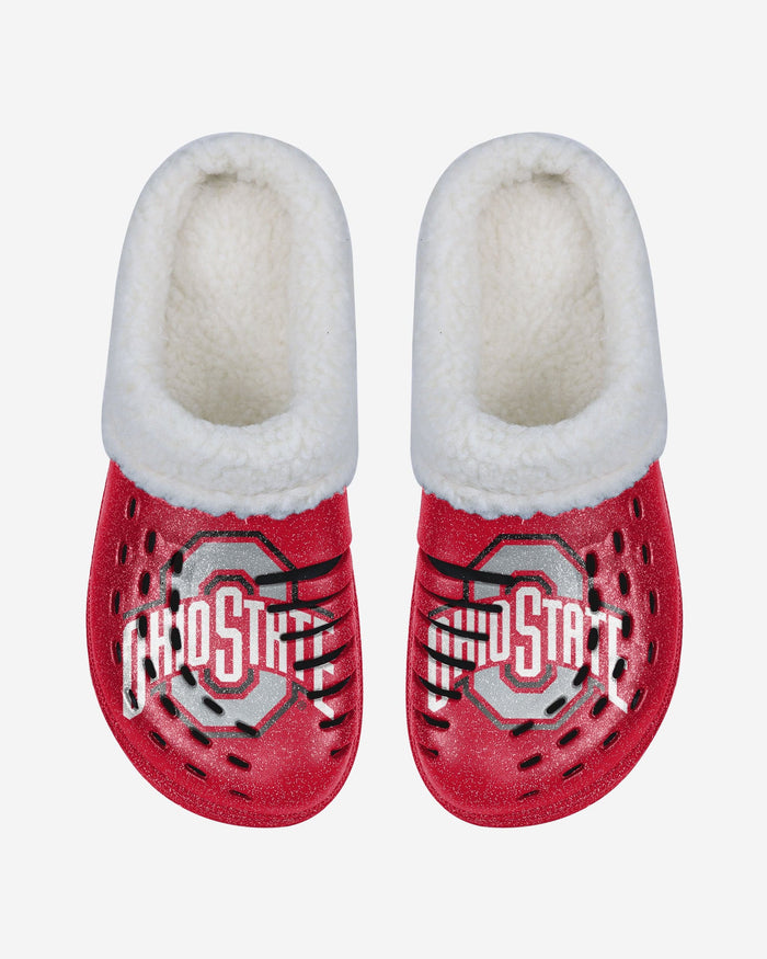 Ohio State Buckeyes Womens Sherpa Lined Glitter Clog FOCO - FOCO.com