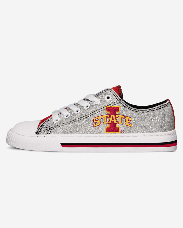 Iowa State Cyclones Womens Glitter Low Top Canvas Shoe FOCO - FOCO.com