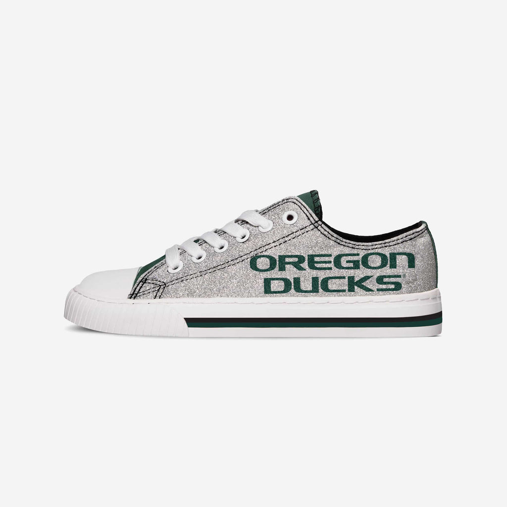 Oregon Ducks Womens Glitter Low Top Canvas Shoe FOCO - FOCO.com