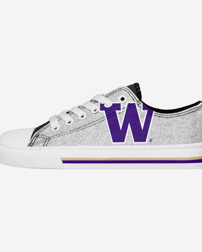 Washington Huskies Womens Glitter Low Top Canvas Shoes FOCO 6 - FOCO.com